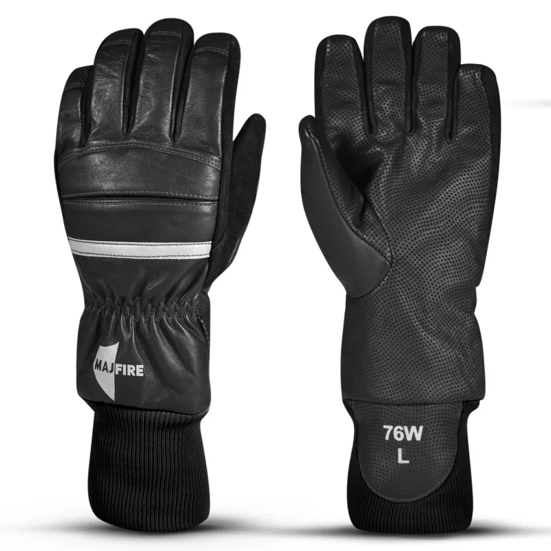 Majestic Safety MFA73 Structural Firefighting Kangaroo Leather Gloves- Wristlet